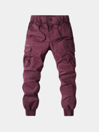 Willa | Calças Cargo Jogger Homem Multi-Bolsos Streetwear