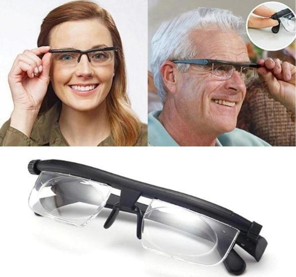 Óculos de Grau Ajustáveis | Visão Personalizável, Tecnologia Dupla Lente | Indra