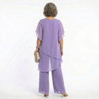 Conjunto Cerimónia Mulher | Túnica Assimétrica, Calças Fluidas