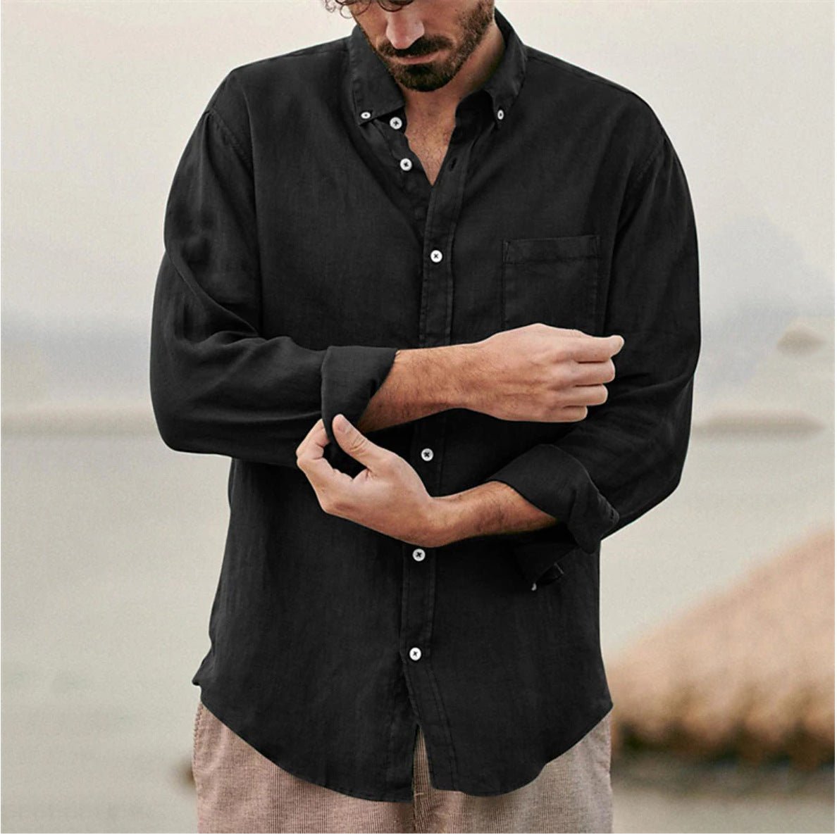 Camisa Masculina | Estilo Casual, Respirável | Esme