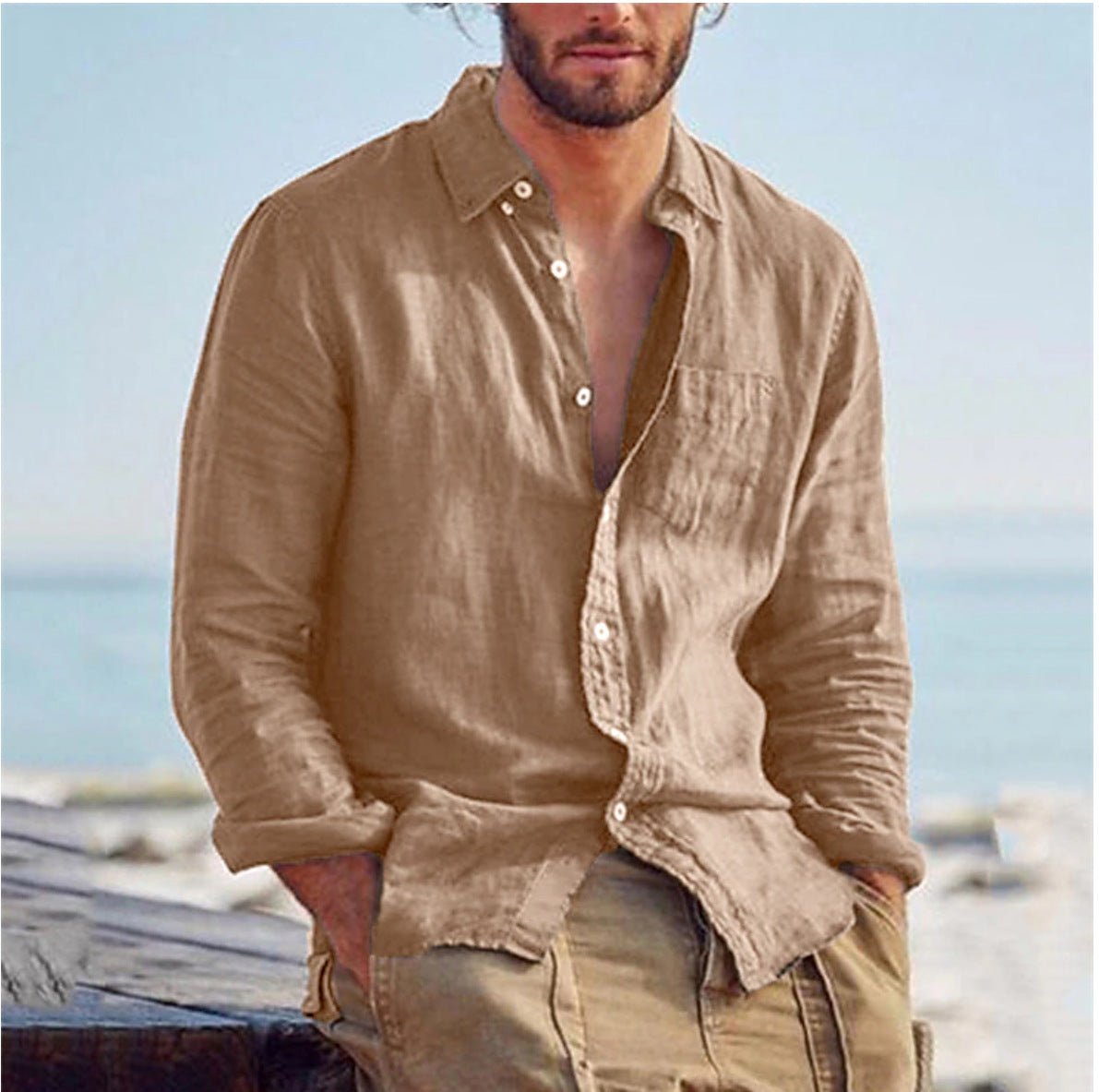 Camisa Masculina | Estilo Casual, Respirável | Esme