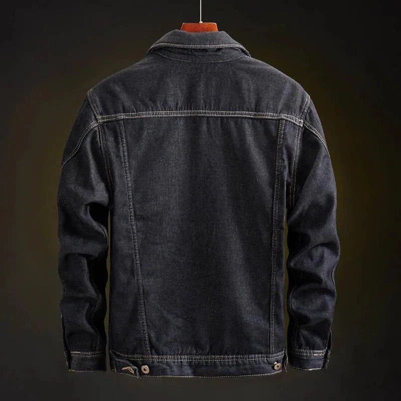 Jaqueta Jeans Forro Interior Resistente ao Vento