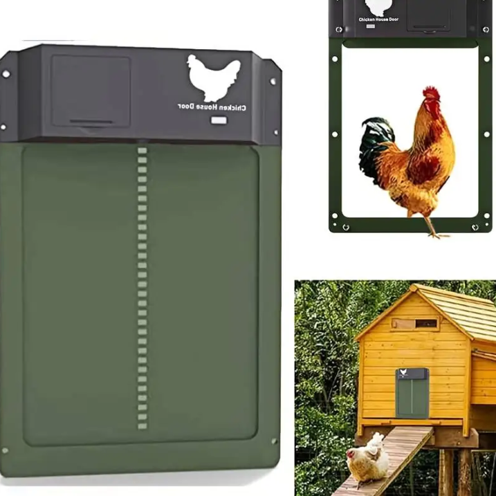 Sistema Automático Porta Galinheiro Solar ou Bateria