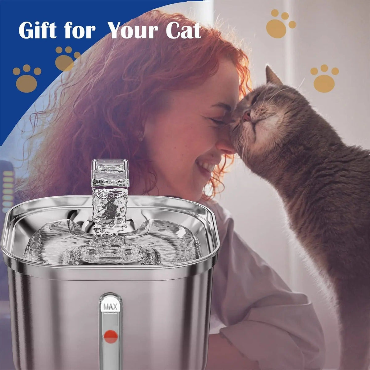 Bebedouro Automático para Gatos Aço Inoxidável