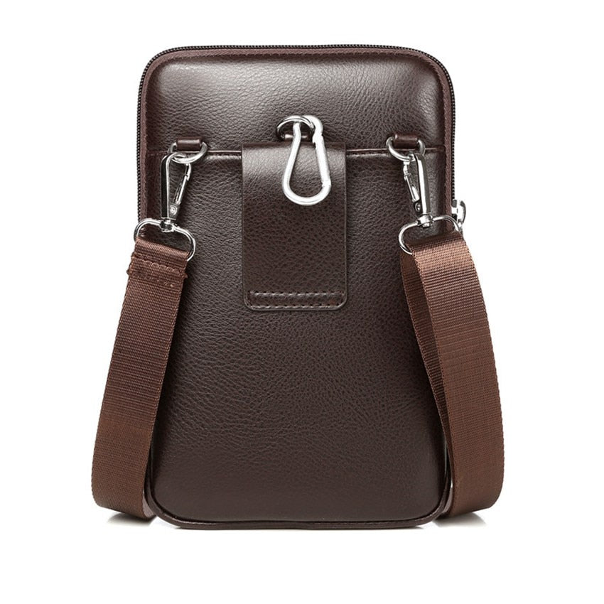 Bolsa Crossbody Masculina Couro