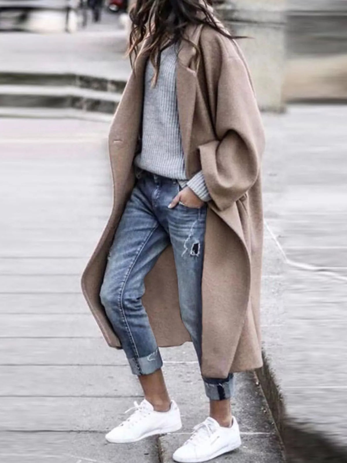 Luna | Casaco Longo Feminino Oversized Inverno