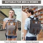 Mochila para Laptop 15,6" | Resistente à Água, Vintage | Organizer, Vinylon