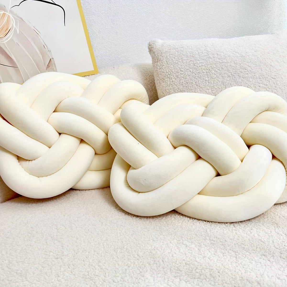 Pearl | Almofadas Decorativas | Pack 2 Unidades, Pelúcia Macia | Sofá, Cama, Sala