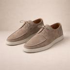 Homem Sapatos Loafer com Atacadores Moc Toe Salto Baixo