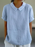 Opal | Blusa Feminina Manga Curta Gola Aberta
