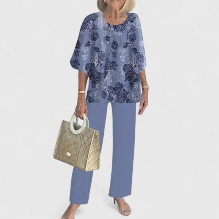 Solene | Conjunto Feminino Duas Peças Calça Wide Leg Relaxed Fit