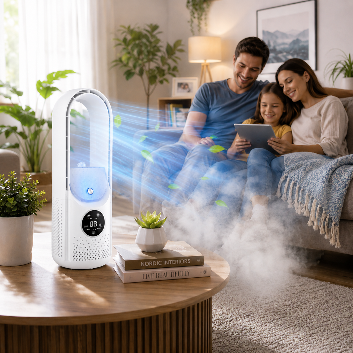Climatizador Portátil Sem Pás Silencioso Compacto