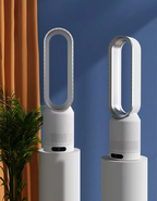Ventilador Torre Sem Pás 3 em 1 Purificador UV