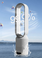 Ventilador Torre Sem Pás 3 em 1 Purificador UV