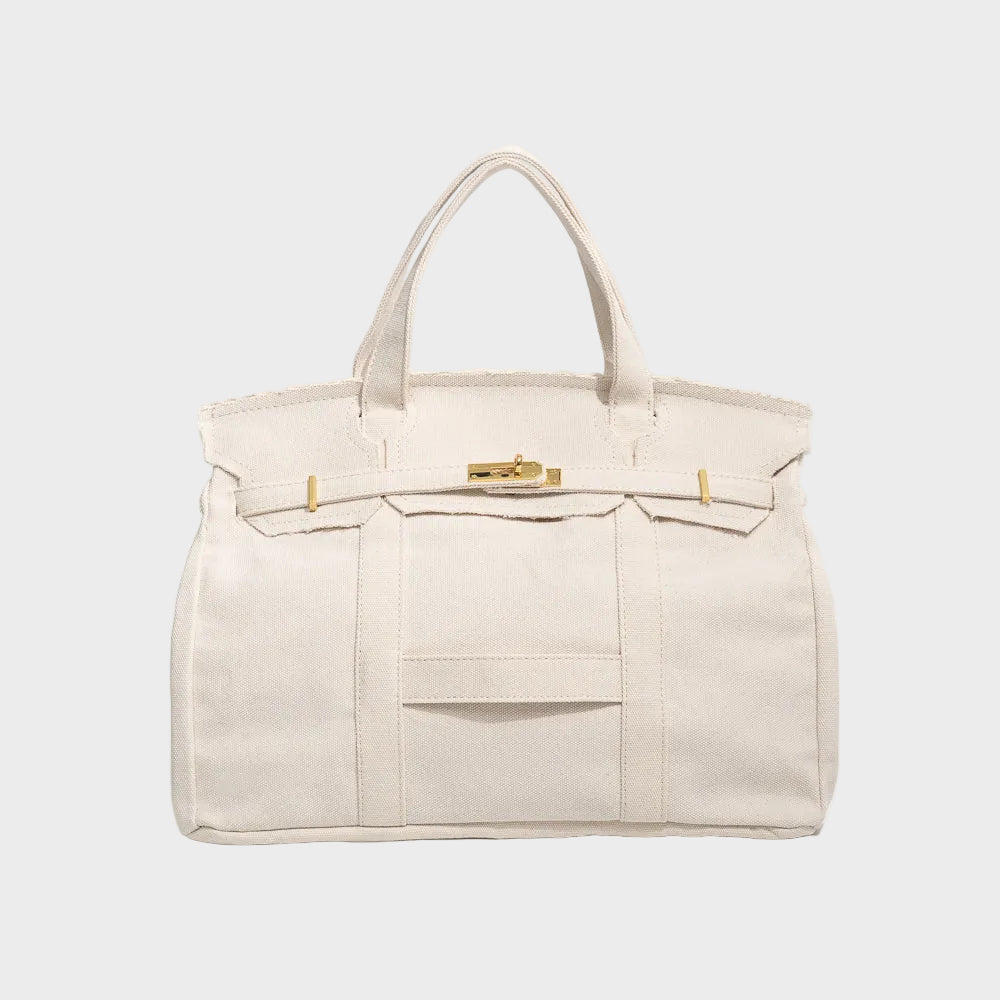Orla | Tote Bag Canvas Vintage Resistente à Água