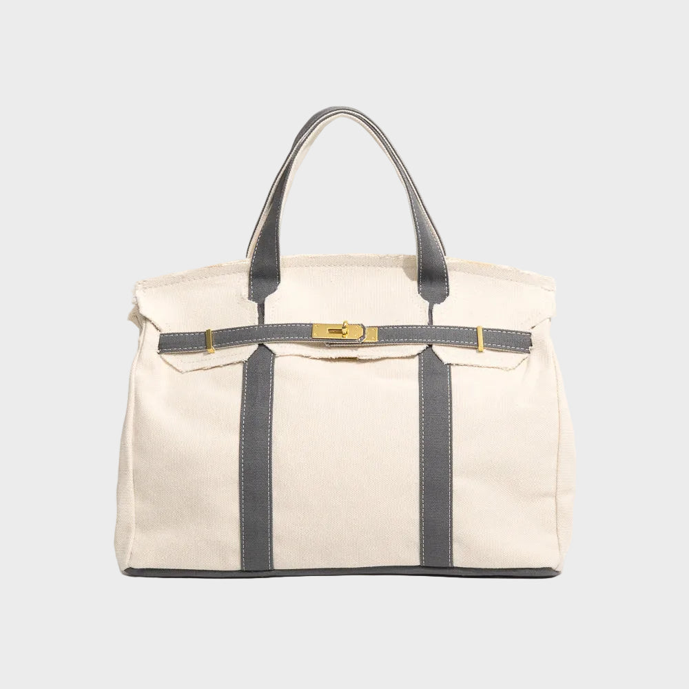 Orla | Tote Bag Canvas Vintage Resistente à Água