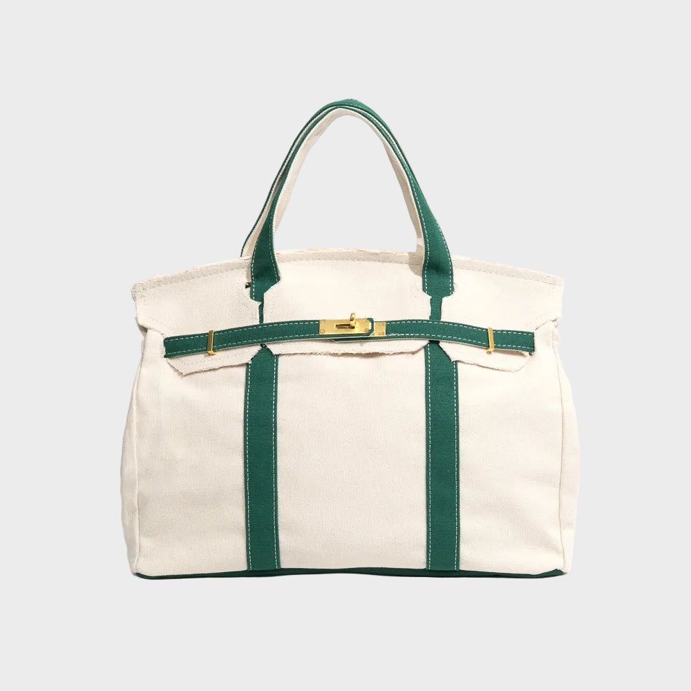 Orla | Tote Bag Canvas Vintage Resistente à Água
