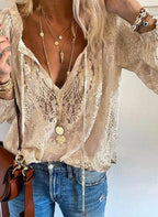 Tindra | Blusa Feminina Boho Decote Recortado