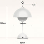 Candeeiro de Mesa LED | Sem Fios, Toque, Cúpula Moderna | Eira