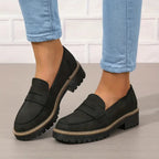 Della | Mocassins ortopédicos de plataforma femininos com suporte do arco