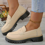 Della | Mocassins ortopédicos de plataforma femininos com suporte do arco