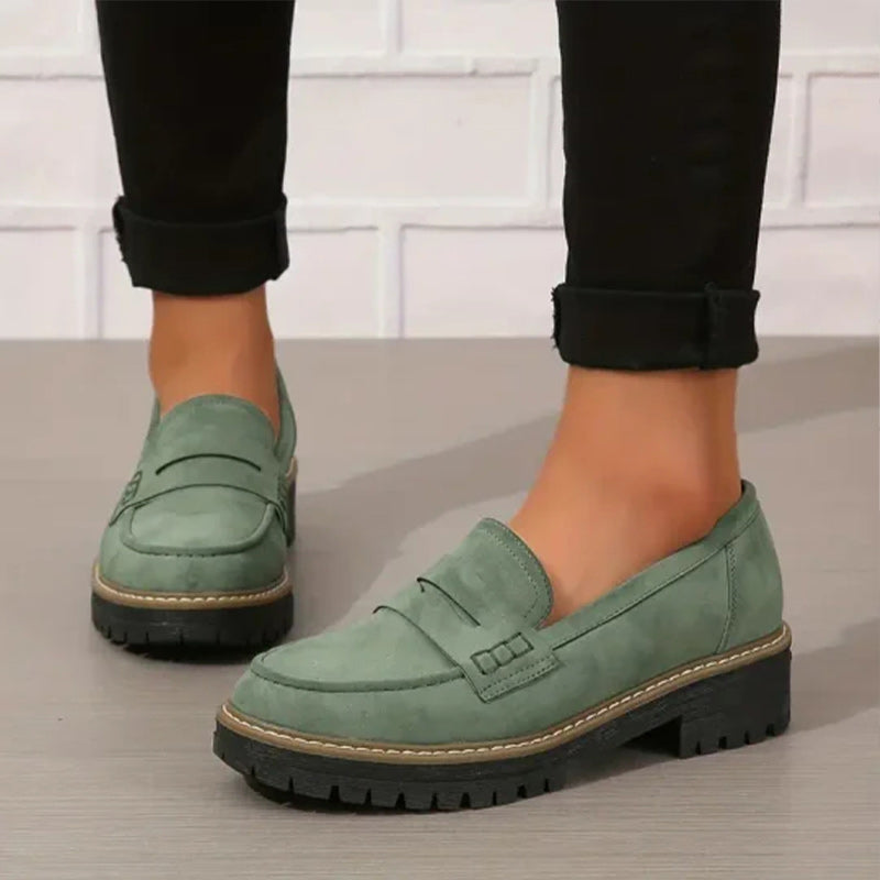 Della | Mocassins ortopédicos de plataforma femininos com suporte do arco