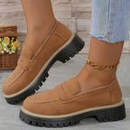 Della | Mocassins ortopédicos de plataforma femininos com suporte do arco