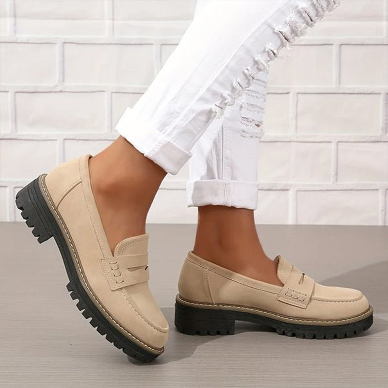 Della | Mocassins ortopédicos de plataforma femininos com suporte do arco