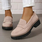 Della | Mocassins ortopédicos de plataforma femininos com suporte do arco