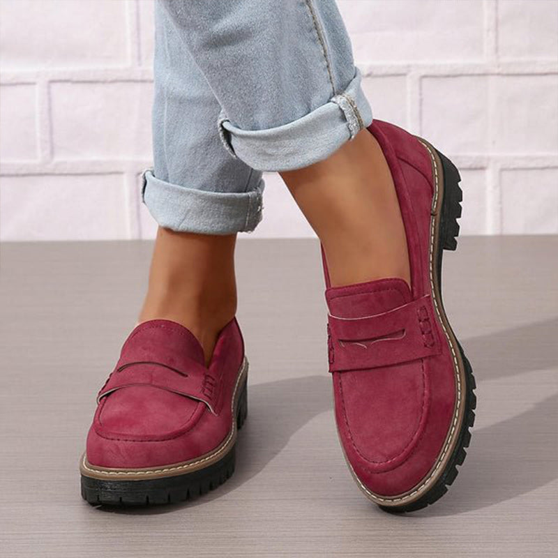 Della | Mocassins ortopédicos de plataforma femininos com suporte do arco