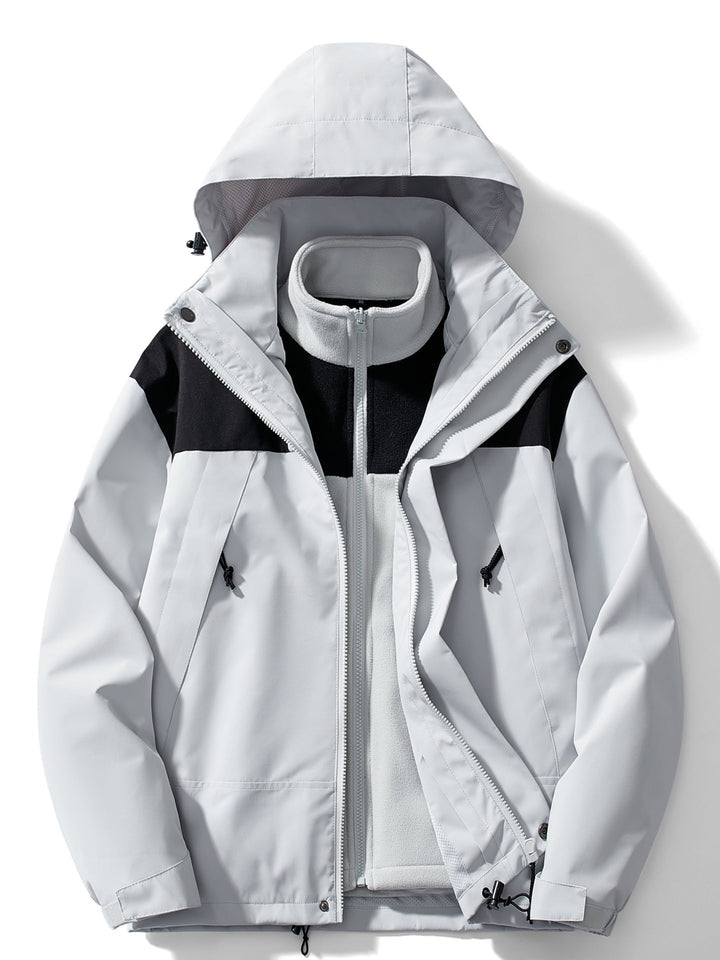 Maren | Jaqueta Outdoor 3 em 1 Impermeável Corta-Vento Forro Polar Removível