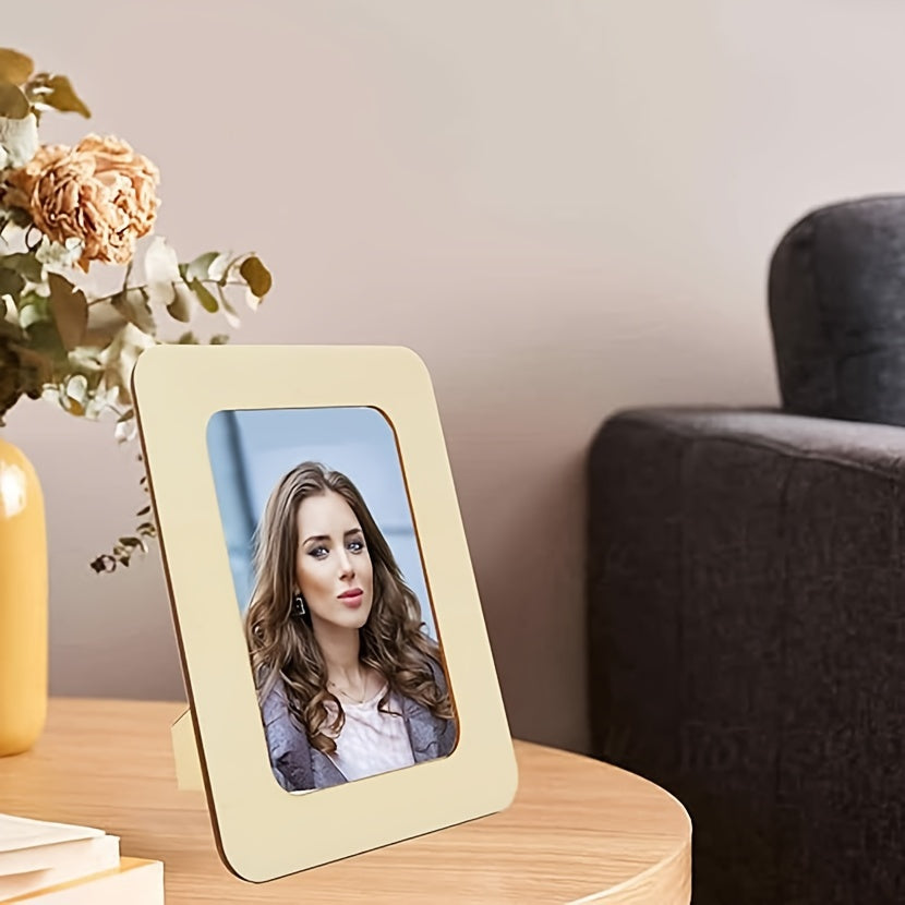 Vianne | Porta-Retratos de Madeira DIY | Conjunto de 10 | 15,24 cm, Decoração
