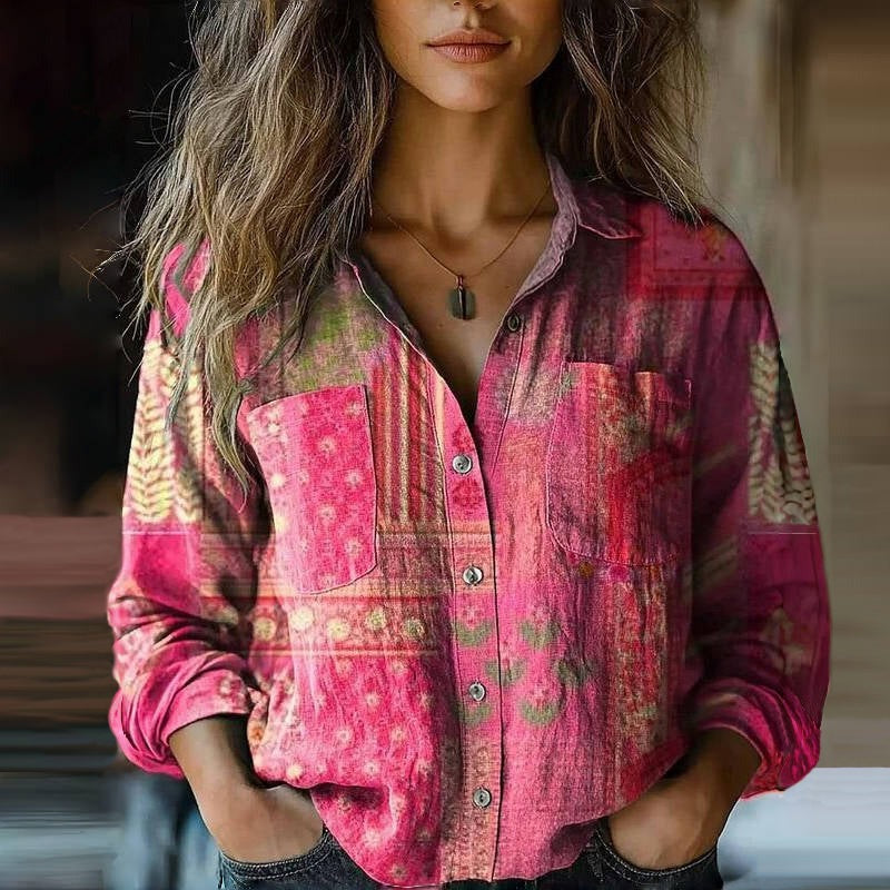 Zara | Blusa Feminina Estampada Manga Longa