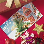 Neela | Kit de Cartões de Natal com Diamond Painting | 12 Unidades, Pai Natal e Animais | DIY Criativo