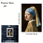 Vera | Poster de Parede para Casa de Banho | Engraçado, Impermeável | 40x29cm