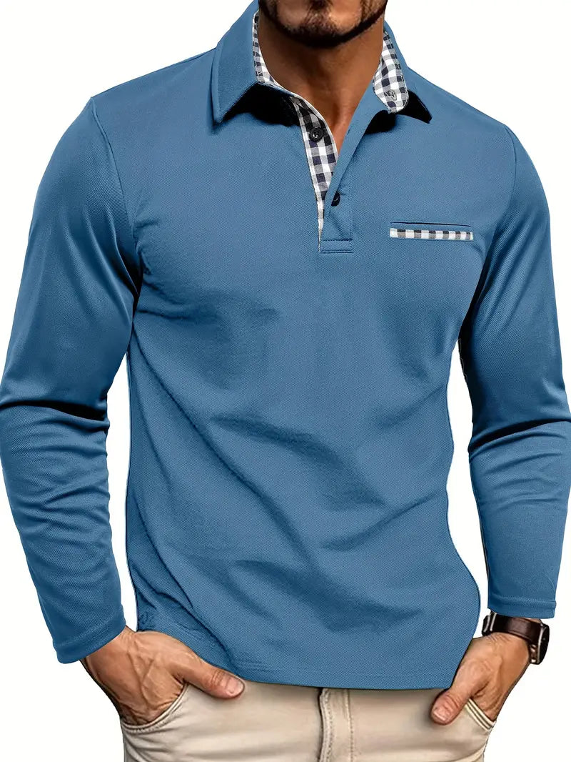 Homem Polo Manga Longa Inverno