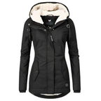 Liora | Mulher Parka com Forro Sherpa Impermeável