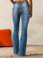 Ottoline | Mulher Jeans Flare Cintura Alta Modelador