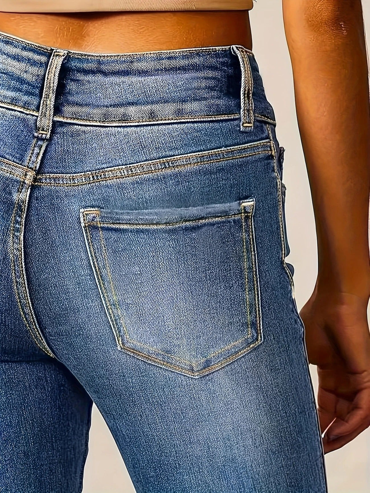Ottoline | Mulher Jeans Flare Cintura Alta Modelador