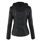 Faye | Mulher Jaqueta com Capuz e Zíper Slim Fit