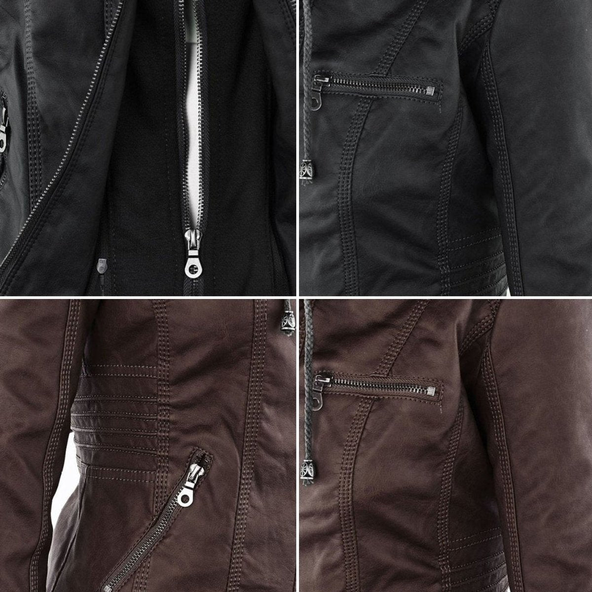 Faye | Mulher Jaqueta com Capuz e Zíper Slim Fit