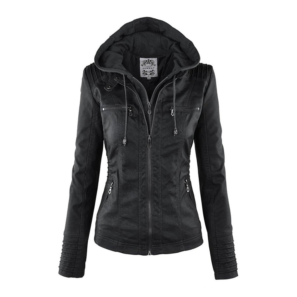 Faye | Mulher Jaqueta com Capuz e Zíper Slim Fit