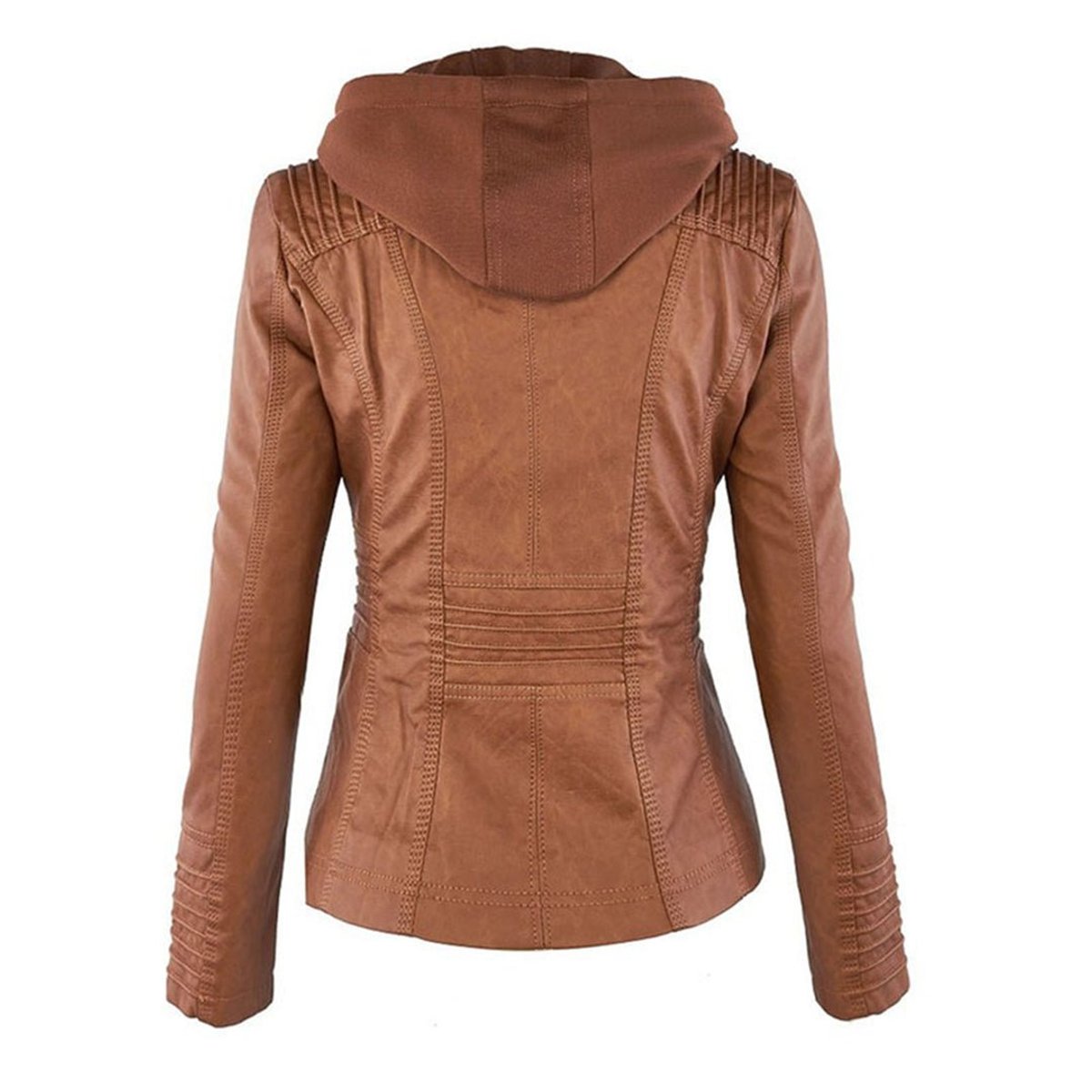 Faye | Mulher Jaqueta com Capuz e Zíper Slim Fit