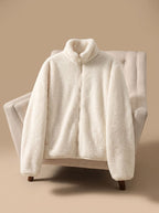 Sorrel | Mulheres Fleece Oversized Jaqueta Gola Alta com Zíper