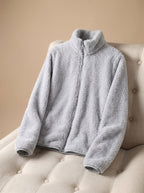 Sorrel | Mulheres Fleece Oversized Jaqueta Gola Alta com Zíper