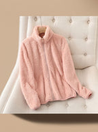 Sorrel | Mulheres Fleece Oversized Jaqueta Gola Alta com Zíper