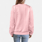 Iris | Mulher Cardigan Padrão Canelado Ajustado