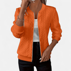 Iris | Mulher Cardigan Padrão Canelado Ajustado