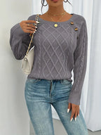 Reva | Camisola Feminina Algodão Torcido com Botões