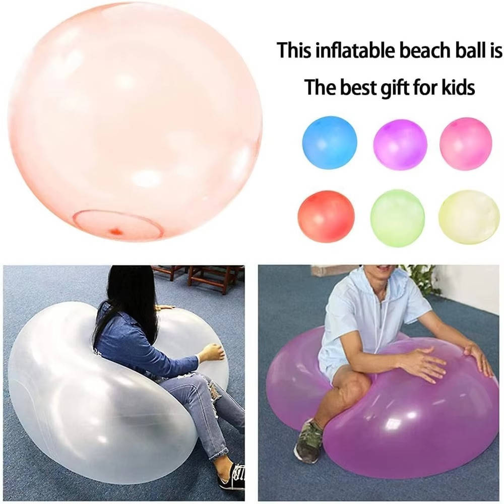 Linnea | Bola Balão Gigante de Gel | Kit com 3 | Transparente, Resistente